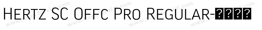 Hertz SC Offc Pro Regular字体转换